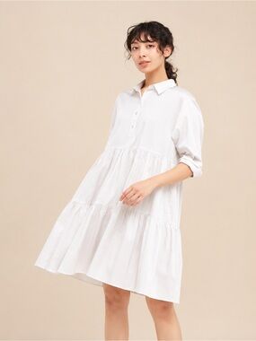 uniqlo white shirt dress Dress to feel your best! Serve while staying comfy in our new Dress collection, with flowy silhouettes to silky-soft fabrics for a one-and-done fit made for your everyday. #Uniqlo #UniqloSG #